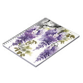 Wisteria - Aquarellblumen Notizblock (Linke Seite)