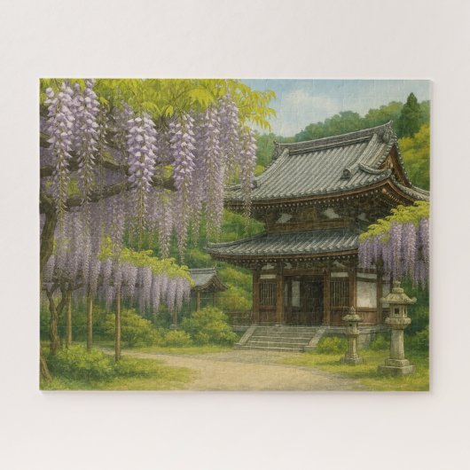 Wisteria at Byakugo-ji Temple Puzzle (Horizontal)