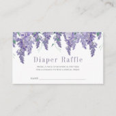 Wisteria Baby Showdiaper Raffle Ticket Begleitkarte (Vorderseite)