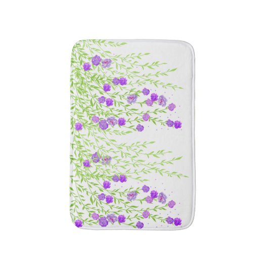 Wisteria Bath Mat Badematte (Vorderseite Vertikal)