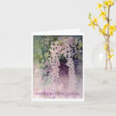 Wisteria Birthday Card Karte (Gelbe Blume)