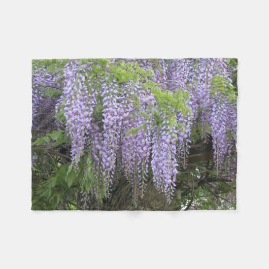 Wisteria Blanket für Liebhaber von Blume Fleecedecke (Vorderseite (Horizontal))