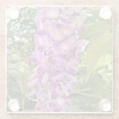 Wisteria Bloom Glasuntersetzer (Rückseite)