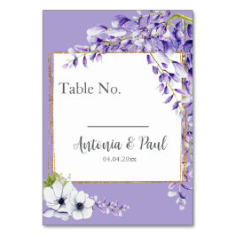Wisteria Blooms Wedding Tischnummer