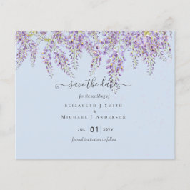 Wisteria Blue Wedding Rett Dates BUDGET Flyer
