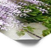 Wisteria-Blume 3 Fotodruck (Ecke)