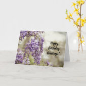 Wisteria Blume Art Birthday Card Karte (Gelbe Blume)