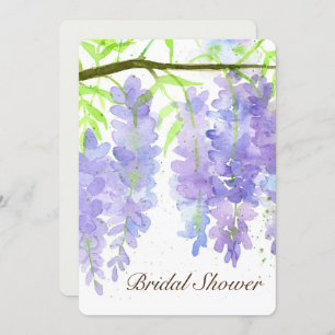 Wisteria Blume Blume Brautparty Einladung