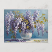 Wisteria Blume Bouquet Postkarte