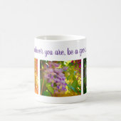 Wisteria Blume Einstellung Inspiration Zitat Kaffeetasse (Mittel)