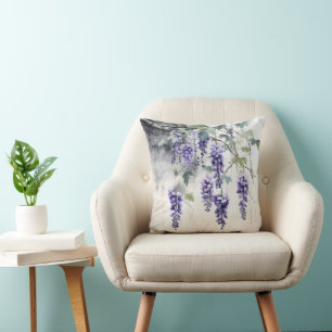 Wisteria Blume Natur Kissen