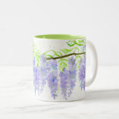 Wisteria Blume Personalisiert Bridesmaid Geschenk Zweifarbige Tasse (VorderseiteRechts)