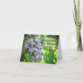 Wisteria Blumen Attitude Quote Note Card Karte (Vorderseite)
