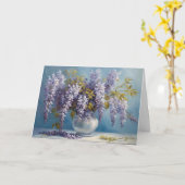 Wisteria-Blumenstrauß Karte (Gelbe Blume)