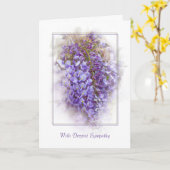 Wisteria-Blüten für Beileid Karte (Gelbe Blume)