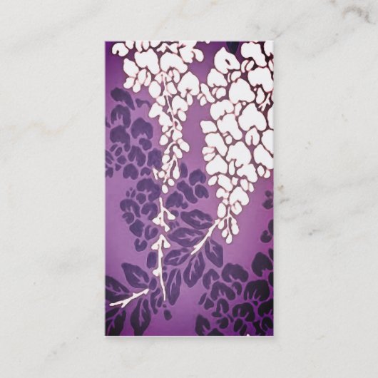 Wisteria Calling Card Telefonnummerkarte (Vorderseite)
