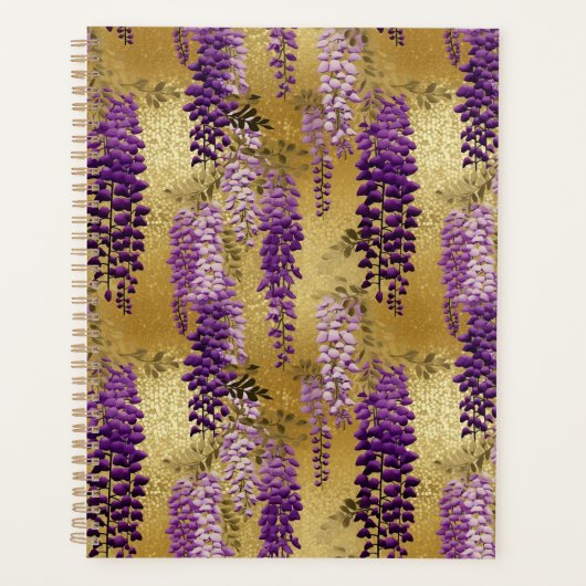 Wisteria Chiyogami Planner Planer (Vorderseite)