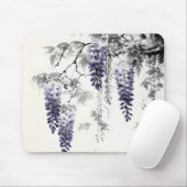 Wisteria Color Ink Painting Mousepad (Mit Mouse)