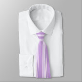 Wisteria Color Stripe Funky Pattern Krawatte (Gebunden)