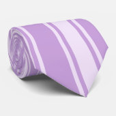 Wisteria Color Stripe Funky Pattern Krawatte (Gerollt)