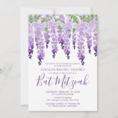 Wisteria Corporate Logo | Bat Mitzvah Einladung (Vorderseite)