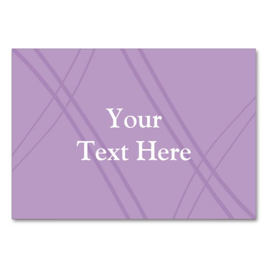 Wisteria Crissed Crossed Tischnummer (Rückseite)