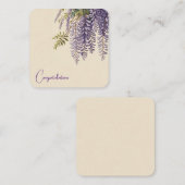 Wisteria Customizable Note Card Mitteilungskarte (Vorne/Hinten)