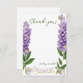 Wisteria Danke-Karte Dankeskarte (Vorne/Hinten)