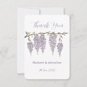 Wisteria Danke-Karte Dankeskarte