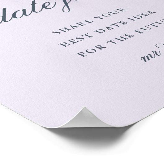 Wisteria Dream Date Jar Poster (Ecke)