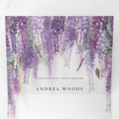 Wisteria Dreams Dreifach Gefaltete Einladung (Innen Erste Seite)