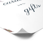 Wisteria dreams geschenk tisch Hochzeitszeichen Poster (Ecke)