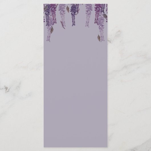 Wisteria Dreams Programm (Rückseite)