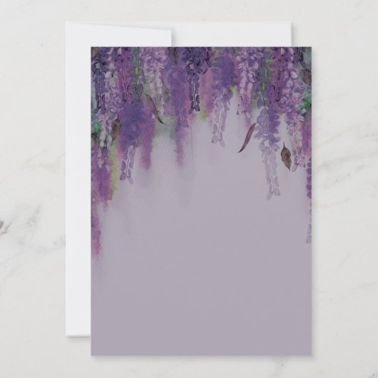 Wisteria Dreams Save The Date (Rückseite)