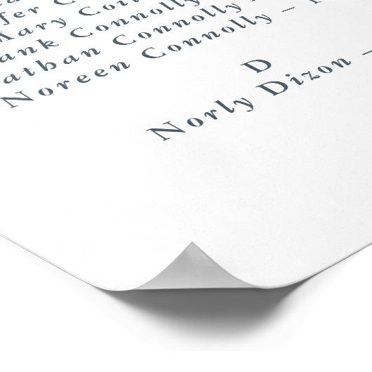 Wisteria Dreams Seekarte Poster (Ecke)