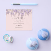 Wisteria Dusty Pink Wedding Rett Dates BUDGET Flye Flyer (Einzeln)