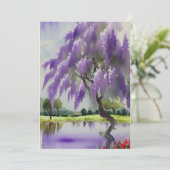 Wisteria Einladung (Stehend Vorderseite)