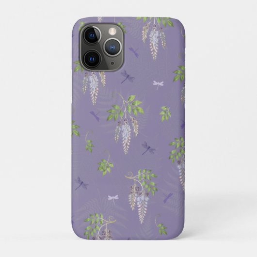 Wisteria, Farne und Libellen Case-Mate iPhone Hülle (Rückseite)