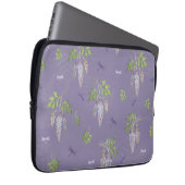 Wisteria, Farne und Libellen Laptopschutzhülle (Vorne Rechts)