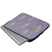 Wisteria, Farne und Libellen Laptopschutzhülle (Vorne Knopf)