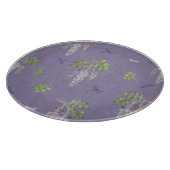 Wisteria, ferns, & Dragonflies Schneidebrett (Ecke)