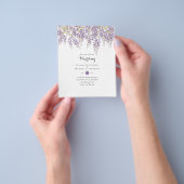 Wisteria Floral Garden Lavender Wedding BUDGET Flyer (Gruppe)