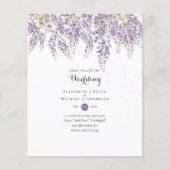 Wisteria Floral Garden Lavender Wedding Sage (Vorderseite)