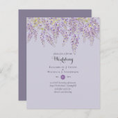 Wisteria Floral Garden Lila Hochzeit (Vorne/Hinten)