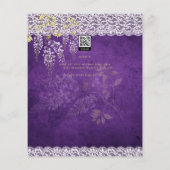 Wisteria Floral Lace PROBE Diner INVITE (Rückseite)