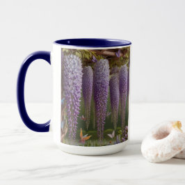 Wisteria Floral Lila Tasse
