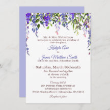 Wisteria Floral Modern Wedding