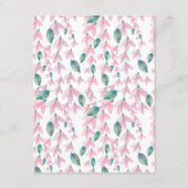 Wisteria Floral Wedding Details Begleitkarte (Rückseite)