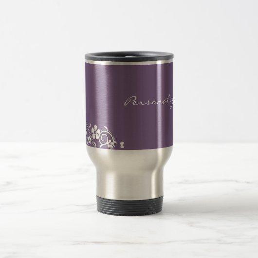 Wisteria Floral Wirbel Travel Mug Reisebecher (Mittel)
