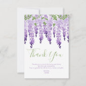 Wisteria Foto | Bat Mitzvah Dankeskarte (Vorderseite)